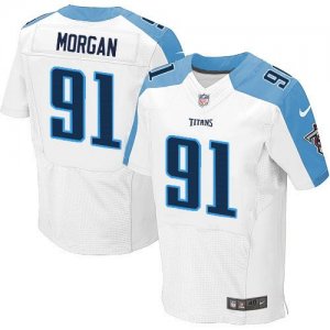 Jerseys Factory Cheap Nike Titans #91 Derrick Morgan White Men's
