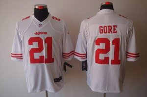 Jerseys Factory Cheap Nike 49ers #21 Frank Gore White Men's Stit
