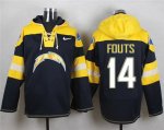 Jerseys Factory Cheap Nike Chargers #14 Dan Fouts Navy Blue Play