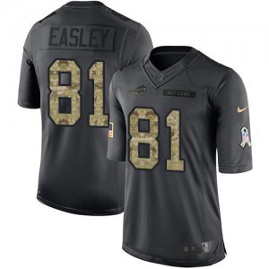 Jerseys Factory Cheap Nike Bills #81 Marcus Easley Black Men's S