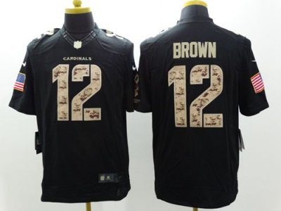 Jerseys Factory Cheap Nike Cardinals #12 John Brown Black Men's