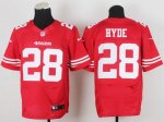 Jerseys Factory Cheap Nike 49ers #28 Carlos Hyde Red Team Color