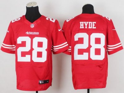 Jerseys Factory Cheap Nike 49ers #28 Carlos Hyde Red Team Color