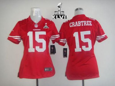 Jerseys Factory Cheap Nike 49ers #15 Michael Crabtree Red Team C