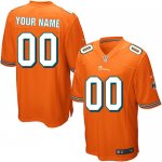Jerseys Factory Cheap Nike Miami Dolphins Customized Orange Embr