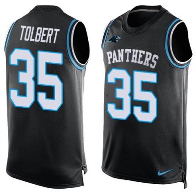 Jerseys Factory Cheap Nike Panthers #35 Mike Tolbert Black Team