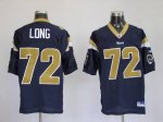 Jerseys Factory Cheap Rams #72 New Player Chris Long Stitched Bl