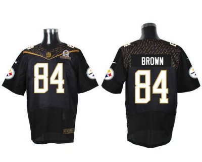 Jerseys Factory Cheap Nike Steelers #84 Antonio Brown Black 2016