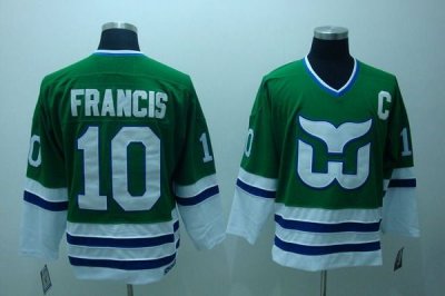 Jerseys Factory Cheap Whalers #10 Ron Francis Embroidered CCM Th