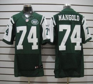 Jerseys Factory Cheap Nike Jets #74 Nick Mangold Green Team Colo