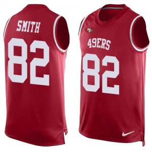 Jerseys Factory Cheap Nike 49ers #82 Torrey Smith Red Team Color