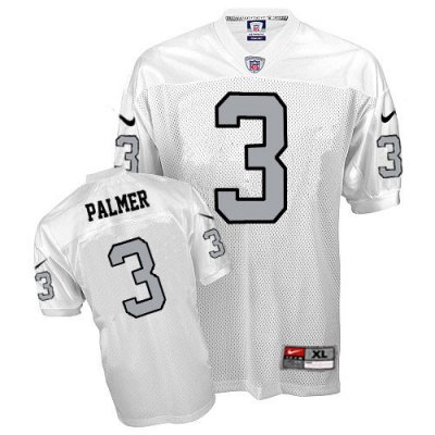 Jerseys Factory Cheap Nike Raiders #3 Carson Palmer White Silver