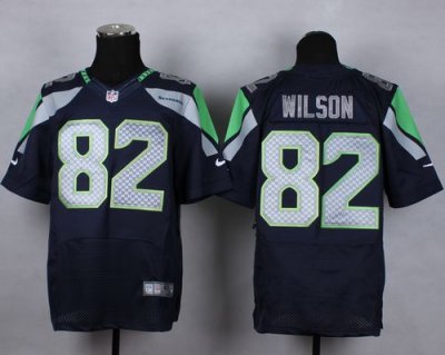 Jerseys Factory Cheap Nike Seahawks #82 Luke Willson Steel Blue