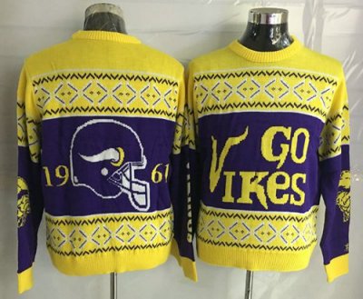 Jerseys Factory Cheap Nike Vikings Men's Ugly Sweater