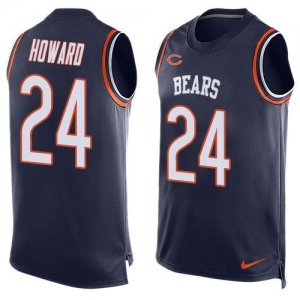 Jerseys Factory Cheap Nike Bears #24 Jordan Howard Navy Blue Tea