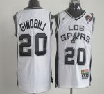 Jerseys Factory Cheap Latin Nights Spurs #20 Manu Ginobili White