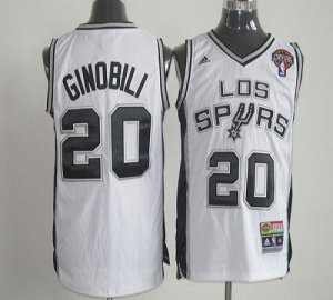 Jerseys Factory Cheap Latin Nights Spurs #20 Manu Ginobili White