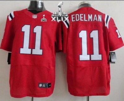 Jerseys Factory Cheap Nike Patriots #11 Julian Edelman Red Alter