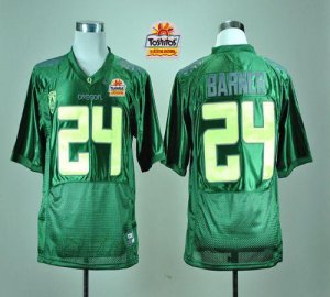 Jerseys Factory Cheap Ducks #24 Kenjon Barner Green With PAC-12