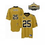 Jerseys Factory Cheap Saints #25 Reggie Bush Gold Super Bowl XLI
