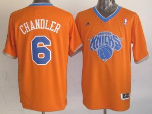 Jerseys Factory Cheap Knicks #6 Tyson Chandler Orange 2013 Chris