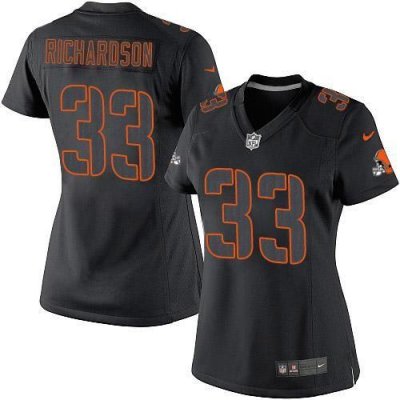 Jerseys Factory Cheap Nike Browns #33 Trent Richardson Black Imp