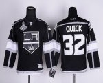 Jerseys Factory Cheap Kings #32 Jonathan Quick Black Home 2012 S