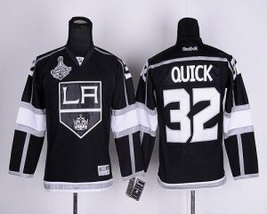 Jerseys Factory Cheap Kings #32 Jonathan Quick Black Home 2012 S