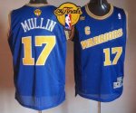 Jerseys Factory Cheap Warriors #17 Chris Mullin Blue Throwback T