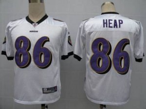 Jerseys Factory Cheap Ravens #86 Todd Heap White Embroidered You