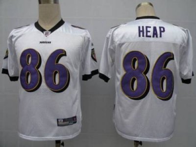 Jerseys Factory Cheap Ravens #86 Todd Heap White Embroidered You