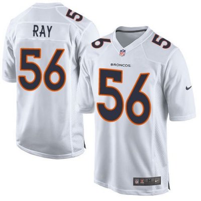 Jerseys Factory Cheap Nike Broncos #56 Shane Ray White Men's Sti
