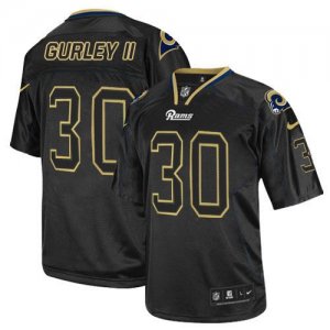 Jerseys Factory Cheap Nike Rams #30 Todd Gurley II Lights Out Bl