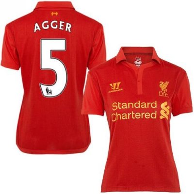 Jerseys Factory Cheap Women's Liverpool #5 Daniel Agger Home Soc