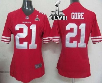 Jerseys Factory Cheap Nike 49ers #21 Frank Gore Red Team Color S