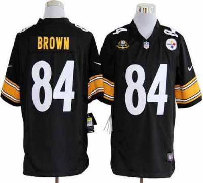 Jerseys Factory Cheap Nike Steelers #84 Antonio Brown Black Team