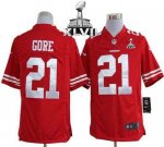 Jerseys Factory Cheap Nike 49ers #21 Frank Gore Red Team Color S