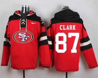 Jerseys Factory Cheap Nike 49ers #87 Dwight Clark Red Player Pul