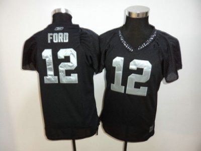 Jerseys Factory Cheap Raiders #12 Jacoby Ford Black Women's Fiel