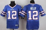 Jerseys Factory Cheap Nike Bills #12 Jim Kelly Royal Blue Team C