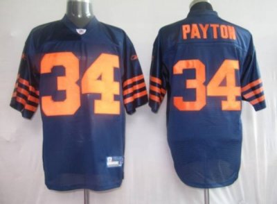 Jerseys Factory Cheap Bears #34 Walter Payton Blue/Orange 1940s