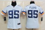 Jerseys Factory Cheap Nike Vikings #95 Sharrif Floyd White Women