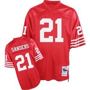Jerseys Factory Cheap Mitchell and Ness 49ers #21 Deion Sanders