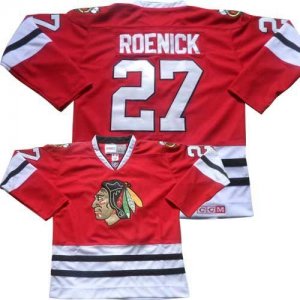 Jerseys Factory Cheap Blackhawks #27 Jeremy Roenick Red CCM Thro