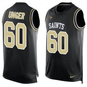Jerseys Factory Cheap Nike Saints #60 Max Unger Black Team Color