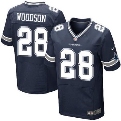 Jerseys Factory Cheap Nike Cowboys #28 Darren Woodson Navy Blue