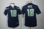Jerseys Factory Cheap Nike Seahawks #18 Sidney Rice Steel Blue T