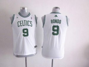 Jerseys Factory Cheap Celtics #9 Rajon Rondo White Embroidered Y