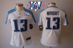 Jerseys Factory Cheap Nike Titans #13 Kendall Wright White With