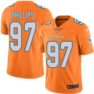 Jerseys Factory Cheap Nike Dolphins #97 Jordan Phillips Orange M
